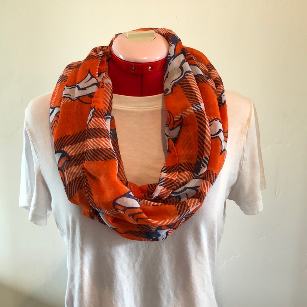 Denver Broncos football infinity scarf! Lightweight!
